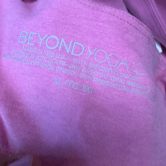 New Beyond Yoga Refocus Spacedye Mini Dress Pink Round Neck Sleeveless Sz XL - Picture 9 of 11